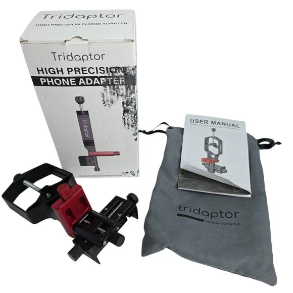 tridaptor Universal Digiscoping Adapter High Precision Phone  Telescope Holder - Picture 1 of 16